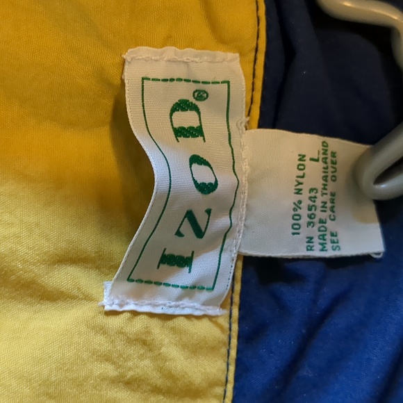 Vintage IZOD Block Pattern Sailcloth pullover jacket! - Picture 3 of 6
